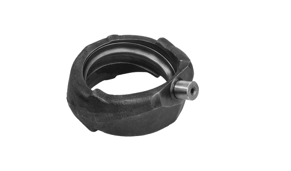 Integrated bearing housing for textile application